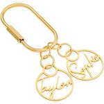 Goldene Schlüsselanhänger & Taschenanhänger für Damen 