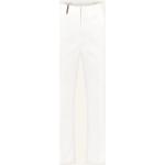 Weiße Peserico Stoffhosen mit Reißverschluss aus Baumwolle für Damen Größe M 