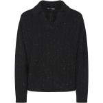 Reduzierte Schwarze Peserico V-Ausschnitt Kaschmir-Pullover aus Wolle für Damen Größe M 