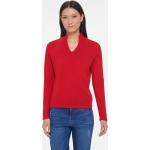 Rote Peter Hahn Stehkragen Kaschmir-Pullover mit Vogel-Motiv aus Wolle maschinenwaschbar für Damen Größe XL 