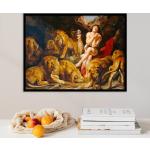 Peter Paul Rubens - Daniel in Der Löwenhöhle | 1615 Kunstdruck Gemälde Poster Geschenk Foto Wand Home Decor 61-28 Dschungeltier