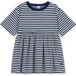 Reduzierte Weiße Gestreifte Petit Bateau U-Boot-Ausschnitt Kinderkleider aus Baumwolle für Mädchen Größe 116 
