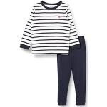 Blaue Petit Bateau Bio Kinderschlafanzüge & Kinderpyjamas für Mädchen 