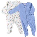 Blaue Petit Bateau Kinderschlafanzüge & Kinderpyjamas für Jungen 2-teilig 