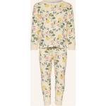 Nudefarbene Blumenmuster Petit Bateau Lange Kinderschlafanzüge aus Jersey für Mädchen Größe 110 
