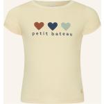 Gelbe Petit Bateau U-Boot-Ausschnitt T-Shirts aus Baumwolle für Damen 
