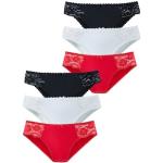 Jazz-Pants Slips PETITE FLEUR rot (rot, schwarz, weiß) Damen Unterhosen Jazzpants