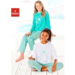 Mintgrüne Sterne Petite Fleur Kinderschlafanzüge & Kinderpyjamas aus Baumwolle Größe 170 