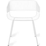 Reduzierte Weiße Petite Friture Gartenstühle Metall aus Metall Breite 0-50cm, Höhe 0-50cm, Tiefe 0-50cm 