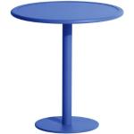 Blaue Petite Friture Runde Metall-Gartentische aus Metall Breite 50-100cm, Höhe 50-100cm, Tiefe 50-100cm 