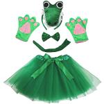 Grüne Krokodilkostüme aus Polyester für Damen Einheitsgröße 