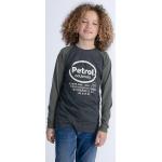 Reduzierte Petrolfarbene Langärmelige Petrol Industries Rundhals-Ausschnitt Printed Shirts für Kinder & Druck-Shirts für Kinder für Jungen Größe 152 