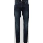 Schwarze Petrol Industries Slim Fit Jeans mit Reißverschluss aus Baumwollmischung für Herren Größe XXL Weite 34, Länge 30 