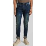 Petrolfarbene Petrol Industries Slim Fit Jeans mit Reißverschluss aus Baumwollmischung für Herren Weite 36, Länge 34 