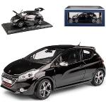 Schwarze Peugeot 208 Modellautos & Spielzeugautos 