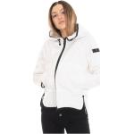 Reduzierte Weiße Peuterey Harrington-Jacken mit Reißverschluss aus Polyamid mit Kapuze für Damen Größe XS für den für den Herbst 