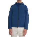 Reduzierte Blaue Peuterey Harrington-Jacken mit Reißverschluss aus Polyamid mit Kapuze für Herren Größe S 