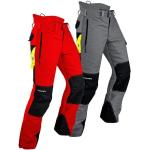 Rote Wasserdichte Atmungsaktive Pfanner Schutzbekleidung Schnittschutzhosen mit Reißverschluss für Herren Größe XL 