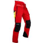 Rote Pfanner Schutzbekleidung Schnittschutzhosen mit Reißverschluss Größe M 
