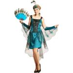 Buttinette Pfau-Kostüme aus Organza für Damen Größe L 