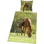 Herding Baumwollbettwäsche mit Tiermotiv aus Renforcé maschinenwaschbar 135x200 