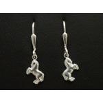 Silberne Motiv Juwelier Harnisch Pferde Ohrringe mit Pferdemotiv aus Silber 