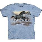 Blaue The Mountain T-Shirts mit Tiermotiv aus Baumwolle für Herren Größe L 