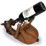 Pfiffig-Wohnen Weinflaschenhalter als Pferd das Sich besäuft