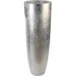 Silberne 42 cm Gilde Runde Pflanzkübel & Blumentöpfe aus Kunststoff 