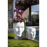 Weiße 45 cm Pflanzkübel & Blumentöpfe 45 cm Outdoor 