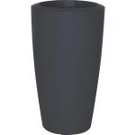 Anthrazitfarbene Degardo Runde Vasen & Blumenvasen 51 cm aus Kunststoff 