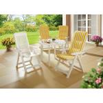 Weiße bader Gartenstühle & Balkonstühle aus Polyrattan Outdoor 