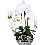 Silberne Künstliche Orchideen aus Silber 14-teilig 