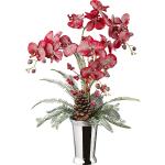 Rote Künstliche Orchideen 