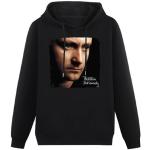 Phil Collins But Seriously Poster Men's Black Hooded Unisex Sweatshirt XL