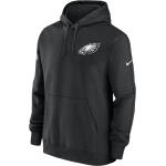 Reduzierte Schwarze Kurzärmelige Nike Philadelphia Eagles Herrenhoodies & Herrenkapuzenpullover aus Fleece Größe S 