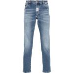 Blaue Philipp Plein Slim Fit Jeans aus Denim für Herren 