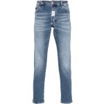 Blaue Philipp Plein Slim Fit Jeans aus Denim für Herren 