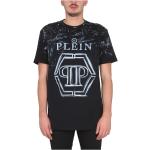 Schwarze Philipp Plein T-Shirts aus Baumwolle für Herren Größe M 