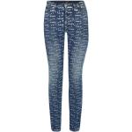 Reduzierte Blaue Philipp Plein Slim Fit Jeans mit Reißverschluss aus Baumwolle für Damen 