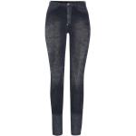 Reduzierte Dunkelgraue Philipp Plein Skinny Jeans mit Reißverschluss aus Baumwolle für Damen 