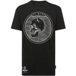 Reduzierte Schwarze Philipp Plein T-Shirts aus Baumwolle für Herren Größe XXL 