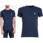 Blaue Philipp Plein T-Shirts mit Totenkopfmotiv aus Baumwollmischung für Herren 
