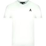 Weiße Kurzärmelige Philipp Plein T-Shirts aus Baumwolle für Herren Größe L 