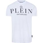 Reduzierte Weiße Kurzärmelige Philipp Plein T-Shirts aus Baumwolle für Herren Größe XXL 