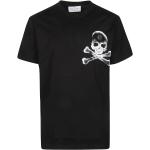 Schwarze Gothic Philipp Plein T-Shirts aus Baumwolle für Herren Größe L 