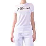 Reduzierte Weiße Philipp Plein T-Shirts aus Baumwolle für Damen Größe L 