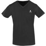Reduzierte Schwarze Kurzärmelige Philipp Plein V-Ausschnitt T-Shirts aus Baumwolle für Herren Größe M für den für den Sommer 