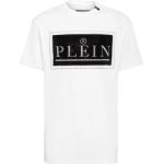 Reduzierte Weiße Philipp Plein T-Shirts für Herren Größe L 