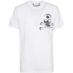 Weiße Gothic Philipp Plein T-Shirts aus Baumwolle für Herren Größe M 